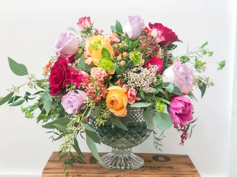 Bright floral arrangement